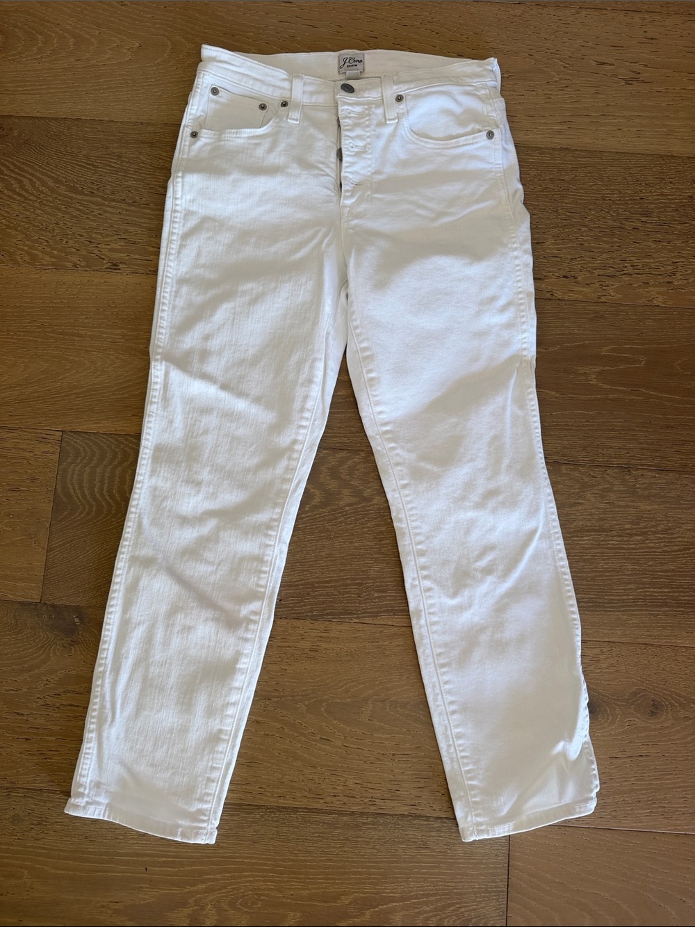 J. Crew Women’s White Skinny Jeans